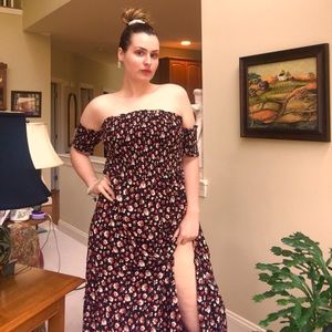 Spring and Summer Floral Maxi Dress